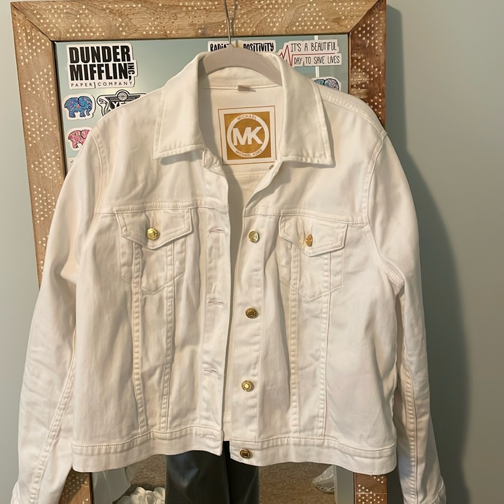 Michael Kors White Denim Jacket